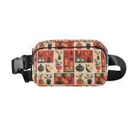 Marsupio multiuso con stampa animalier, con cinghia regolabile, per viaggi, palestra, lavoro, Il Tema Dell'Antica Grecia, 1 Size