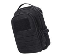 Marsupio multiuso con tasche multiple per telefoni tappi per le orecchie organizzazione del cavo di ricarica piccolo zaino strategico, Colore: nero., Bellezza di massa