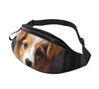 Marsupio musicale da danza per donne e uomini, alla moda, regolabile, per allenamento, corsa, viaggi, stile casual, Grazioso cucciolo di cane, Taglia unica