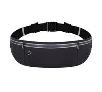 Marsupio nascosto con cintura Marsupio sportivo Marsupio sportivo di grande capacità Traspirante Nascosto Cintura da corsa invisibile Marsupio da corsa, Colore: nero.