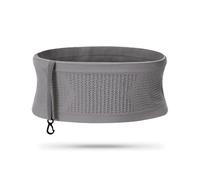 Marsupio nascosto traspirante lavorato a maglia Marsupio da corsa High Stretch Traspirante Sport Marsupio per Escursionismo Cane Walking, Grigio M