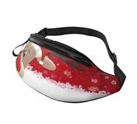 Marsupio natalizio alla moda | Marsupio e marsupio | Marsupio regolabile per donne e uomini | Cerniera sicura | Leggero e compatto | Perfetto per viaggi, sport, escursionismo, attività all'aperto,