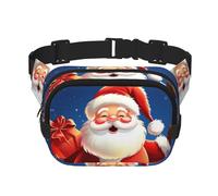 Marsupio natalizio con Babbo Natale, regolabile, grande, da viaggio, unisex