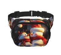 Marsupio natalizio con pupazzo di neve, regolabile, grande, da viaggio, unisex