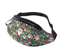 Marsupio natalizio con stampa di gnomi divertenti, unisex, leggero ed elegante, per viaggi, escursionismo, ciclismo, corsa