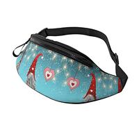 Marsupio natalizio tradizionale con gnomo, unisex, alla moda, regolabile, per viaggi, sport, passeggiate, Gnomo tradizionale di Natale, Taglia unica