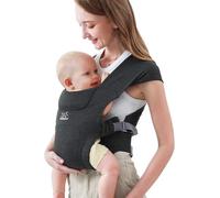 Marsupio Neonato Ergonomico, MOMTORY Marsupio, 3-12kg Portabebè per Neonati Extra Morbido ed Ultraleggero,Neonati a Bambini con Chiusura Uncino & Asola per Un Facile Regolazione