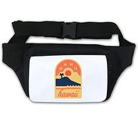 Marsupio Oahu Hawaii Minimalist Island Art Marsupio Bianco