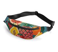 Marsupio paradiso con frutta tropicale con tracolla regolabile, leggero da viaggio, mini marsupio per corsa e palestra