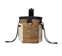 Marsupio per addestramento cani con dispenser per sacchetti di cacca, grande capacità, per crocchette e esche per animali domestici, include ciotola pieghevole cintura regolabile per passeggiate