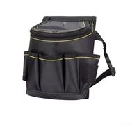 Marsupio per attrezzi in tela per lavori pesanti, resistente borsa per attrezzi da falegname elettricista con tasche multiple, adatta a cacciaviti Wrenc(aggiunta di fondi)