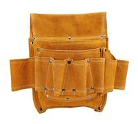 Marsupio Per Attrezzi Marsupio Per Attrezzi Multifunzionale Organizer Per Attrezzi Per Manutenzione Kit di Strumenti Per Riporre Attrezzi Hardware Per Elettricista in Pelle di Vacchetta Gialla