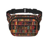 Marsupio per biblioteca, per donne e uomini, alla moda, per allenamento, corsa, viaggi, escursionismo, Nero , Taglia unica