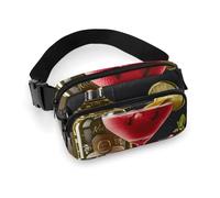 Marsupio per bicchieri da cocktail e bottiglie di vino, per donne e uomini, borsa casual regolabile per viaggi, sport, escursionismo, bianco, 20 x 13 cm, bianco, 7.9x5.1inches