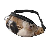 Marsupio per cani da compagnia carino per uomini e donne, impermeabile, sportivo, alla moda, borsa a tracolla con cinghia regolabile, grande borsa a tracolla per viaggi ed escursioni