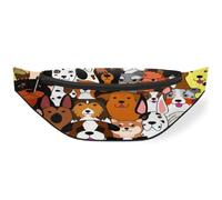 Marsupio per cani, per uomini, donne, bambini, ragazze, ragazzi, Doodle Dogs Colorfu Fanny Pack Sport Escursionismo Corsa Pouch Borse Borsa Cintura, Colore, M, Organizer per borse