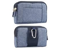 Marsupio per Cellulare con Clip Uomo, Piccola Telefono Sacchetto da Cintura, 7.2" Orizzontale Borsa da Cintura Uomo per Cellulari Borsello Portamonete Porta Tasca Pochette Custodia con Moschettone