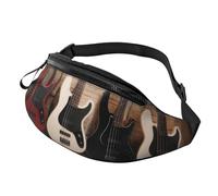 Marsupio per chitarra e basso, strumenti musicali, grande marsupio alla moda per donne e uomini, tasche sicure con cerniera regolabile, per viaggi, feste, sport, corsa, escursionismo, uso quotidiano