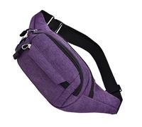 Marsupio per corsa, escursionismo e passeggiate con il cane, impermeabile, perfetto per shopping, campeggio e gite, Viola