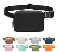 Marsupio per corsa Escursionismo Viaggio Allenamento Cinghia Regolabile per le Donne, nero