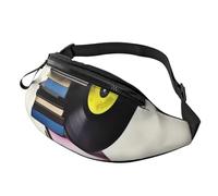 Marsupio per dischi e nastri in vinile per uomo e donna, borsa a tracolla impermeabile per sport all'aria aperta