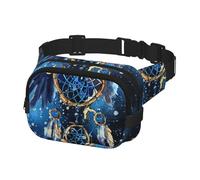 Marsupio per donne e uomini, borsa a tracolla per allenamento, corsa, viaggi, acchiappasogni con universo aquila