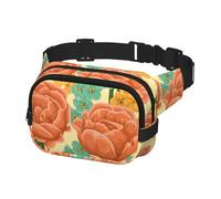 Marsupio per donne e uomini, borsa a tracolla per allenamento, corsa, viaggi, bel fiore