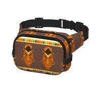 Marsupio per donne e uomini, borsa a tracolla per allenamento, corsa, viaggi, stampe in stile africano