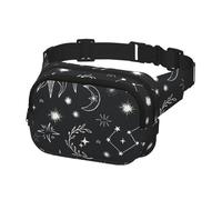 Marsupio per donne e uomini, borsa a tracolla per allenamento, corsa, viaggi, stelle, comete, cuns, luna, costellazione