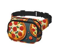 Marsupio per donne e uomini, borsa a tracolla per pizza e cibo, con cinghie regolabili, borsa a tracolla da viaggio, nero, taglia unica, Nero , Taglia unica