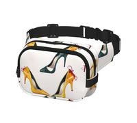 Marsupio per donne e uomini, borsa a tracolla per scarpe con tacco alto, con cinghie regolabili, borsa a tracolla da viaggio, nero, taglia unica, Nero , Taglia unica