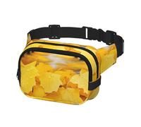 Marsupio per donne e uomini, borsa da cintura autunnale con foglie gialle con cinghie regolabili, borsa a tracolla da viaggio