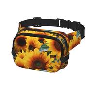 Marsupio per donne e uomini, borsa da cintura con molti bellissimi girasoli Marsupio con cinghie regolabili borsa a tracolla da viaggio