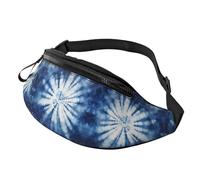 Marsupio per donne e uomini, con cinghia regolabile, leggero e impermeabile, Tie Dye blu navy 9, Taglia unica, Zaino Trekking