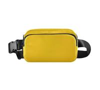Marsupio per donne e uomini, con texture in carta gialla, marsupio da cintura, borsa a tracolla gialla, per corsa, escursionismo, per ragazze e ragazzi