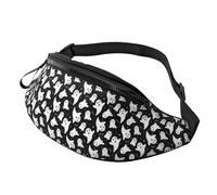 Marsupio per donne e uomini, elegante borsa a tracolla con tracolla regolabile, simpatico fantasma di Halloween divertente, marsupio per attività all'aperto, viaggi, sport, corsa