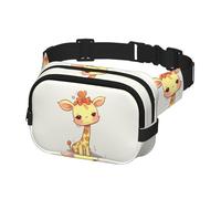 Marsupio per donne e uomini, marsupio carino con fiocco giraffa marsupio con cinghie regolabili borsa a tracolla da viaggio