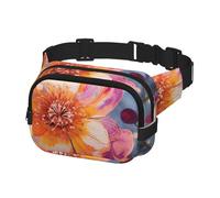 Marsupio per donne e uomini, marsupio con fiori luminosi e cinghie regolabili, borsa a tracolla da viaggio