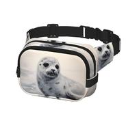 Marsupio per donne e uomini, marsupio da viaggio con sigillo di arpa dipinto, marsupio con cinghie regolabili, borsa a tracolla da viaggio, nero, taglia unica, Nero , Taglia unica