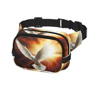 Marsupio per donne e uomini, marsupio Dove Sun Art Marsupio con cinghie regolabili, borsa a tracolla da viaggio, nero, taglia unica, Nero , Taglia unica