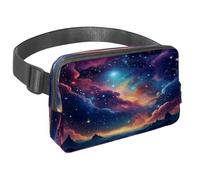Marsupio per donne e uomini, marsupio per attività all'aperto, sottile, da corsa, per camminare, jogging, escursionismo, viaggi, allenamento, universo, spazio, galassia, nebulosa stellata, Multi,