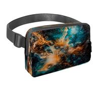 Marsupio per donne e uomini, marsupio per attività all'aperto, sottile, da corsa, per camminare, jogging, escursionismo, viaggi, allenamento, universo, spazio, galassia, nebulosa stellata, Multi,