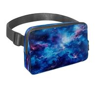 Marsupio per donne e uomini, marsupio per attività all'aperto, sottile, da corsa, per camminare, jogging, escursionismo, viaggi, allenamento, universo, spazio, galassia, nebulosa stellata, Multi,