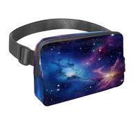 Marsupio per donne e uomini, marsupio per attività all'aperto, sottile, da corsa, per camminare, jogging, escursionismo, viaggi, allenamento, acquerello, universo, galassia, nebulosa stellata, Multi,