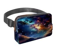 Marsupio per donne e uomini, marsupio per attività all'aperto, sottile, da corsa, per camminare, jogging, escursionismo, viaggi, allenamento, universo, spazio, galassia, nebulosa stellata, Multi,