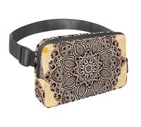 Marsupio per donne e uomini, marsupio per attività all'aperto, sottile, da corsa, per passeggiate, jogging, escursionismo, viaggi, allenamento, carta da parati mandala, Multi, 1.5x9.0x5.9in/4x23x15cm,