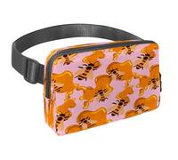 Marsupio per donne e uomini, marsupio per attività all'aperto, sottile, da corsa, per passeggiate, jogging, escursionismo, viaggi, allenamento, motivo: ape su dolce miele, Multi,