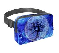 Marsupio per donne e uomini, marsupio per attività all'aperto, sottile, da corsa, per passeggiate, jogging, escursionismo, viaggi, allenamento, con simbolo dell'albero della vita, Multi,