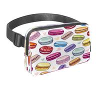 Marsupio per donne e uomini, marsupio per attività all'aperto, sottile, da corsa, per passeggiate, jogging, escursionismo, viaggi, allenamento, macaron di vari gusti, Multi, 1.5x9.0x5.9in/4x23x15cm,