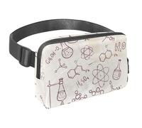 Marsupio per donne e uomini, marsupio per attività all'aperto, sottile, da corsa, per passeggiate, jogging, escursionismo, viaggi, allenamento, con disegno a mano, simbolo chimico, Multi,